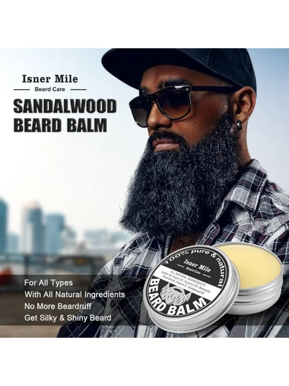 Beard Grooming Kit for Men - Oil, Balm, Wash, Brush & Razor | Perfect Gift for